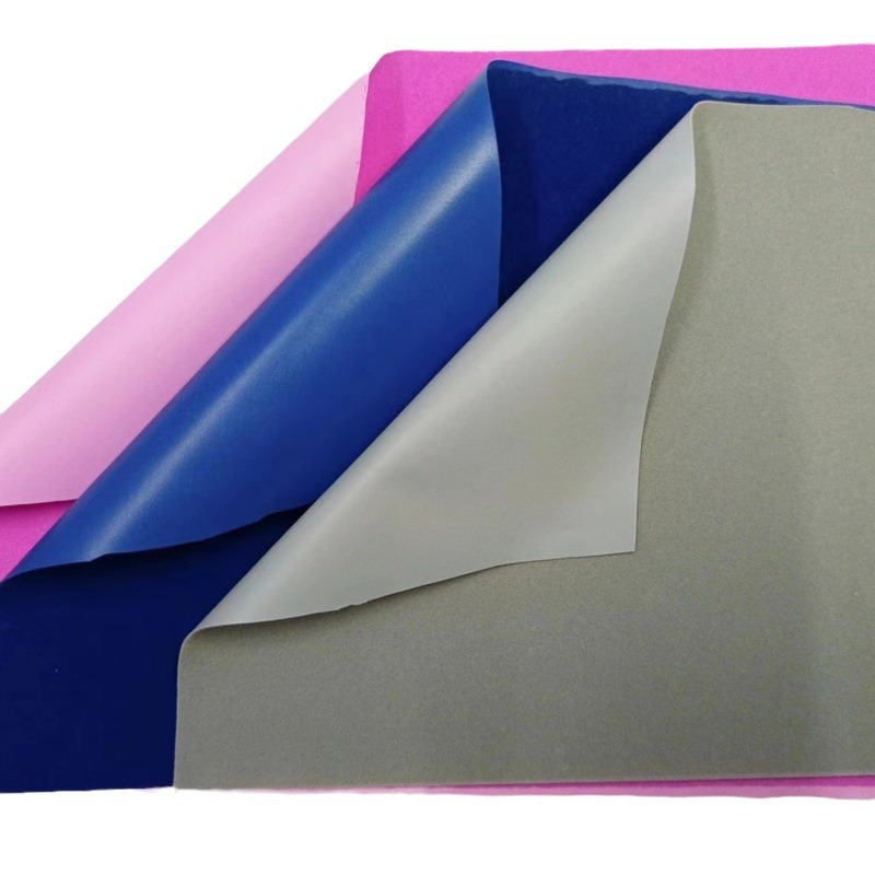 Pvc Flocking Cloth Roll Material Air Film Flocking Cloth Inflatable Fabric Non-Woven Fabric Flocking Fabric Roll Processing Wholesale