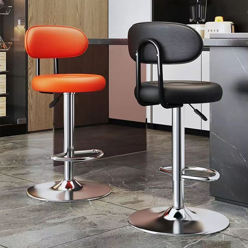 Bar Stool High Chair Bar Chair Adjustable Chair Cashier Front Desk Swivel Chair Rotating Home Bar Stool with Backrest Simple