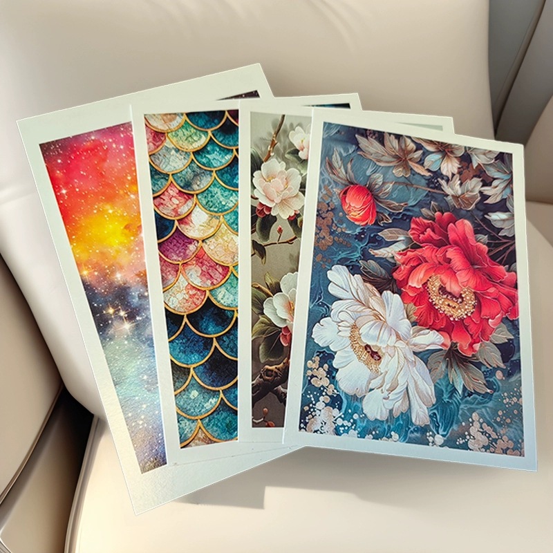 Cross-Border Hot-Selling Ultra-Light Earrings Soft Clay Transfer Stickers Autumn and Summer Universal Colorful Double-Sided Creative Handmade DIY