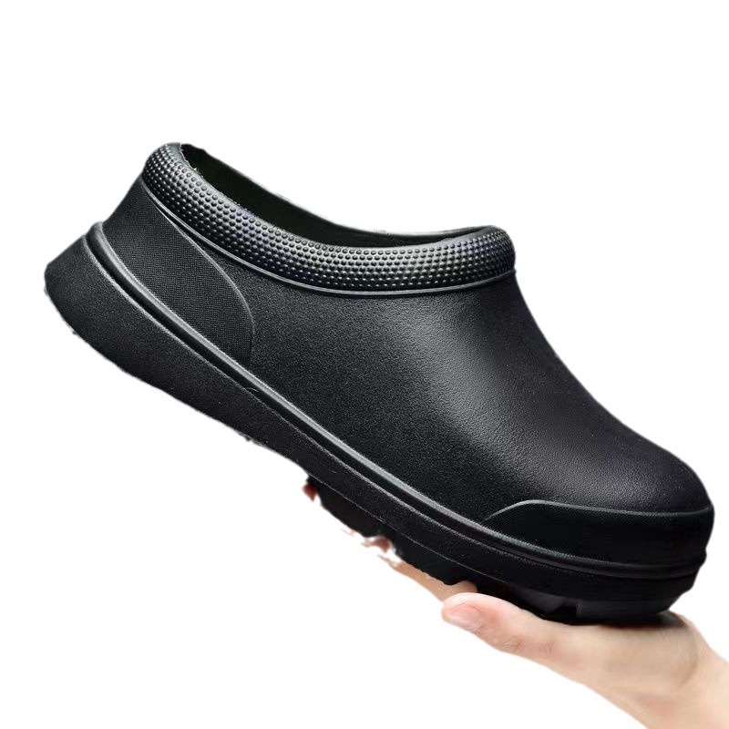 Chef shoes cross-border breathable non-slip waterproof and oil-proof kitchen shoes men's spring and autumn work shoes nurse shoes women's water shoes black