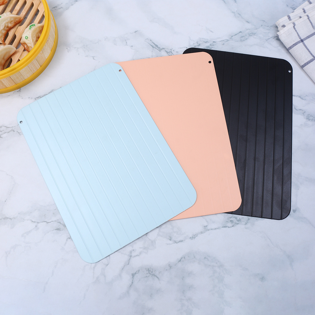 Customized Household Rapid Thawing Plate Aluminum Rapid Beef Removal Ice Plate Food Meat Seafood Rapid Thawing Plate