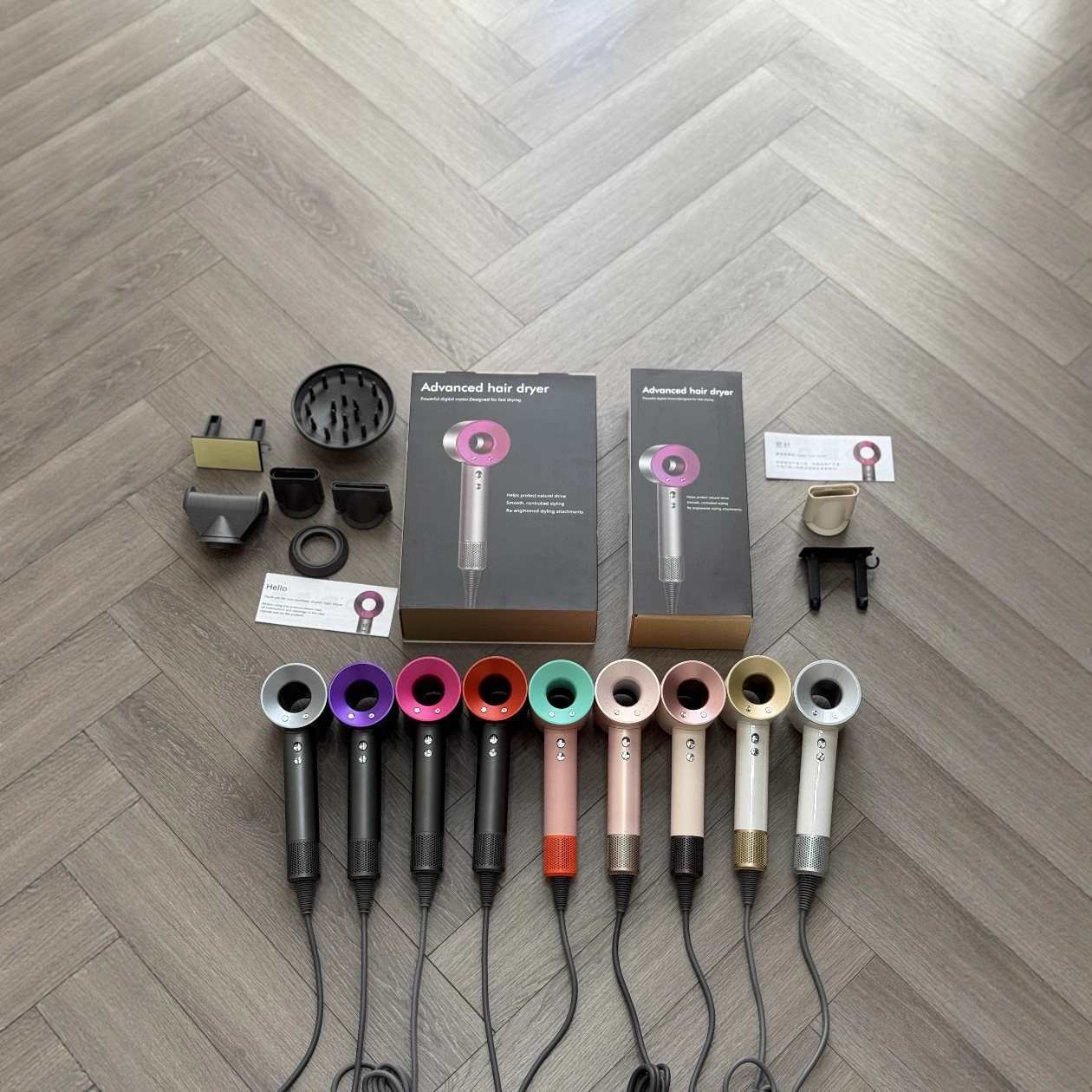 Фен для волос Huqiangbei с отрицательными ионами, мощный и быстро сохнущий, аналогичный модели Mosen