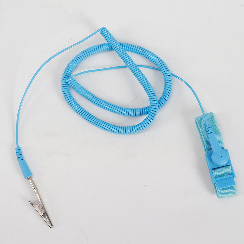 PU wired static ring anti-static wrist strap PVC rope static ring static band LEKO wrist strap