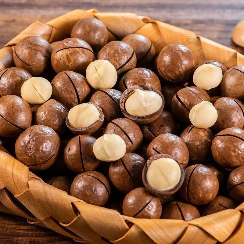 Hawaiian fruit cream flavor large fruit thin skin nut snacks 500g generation walnut fruit hand peel Hawaiian fruit