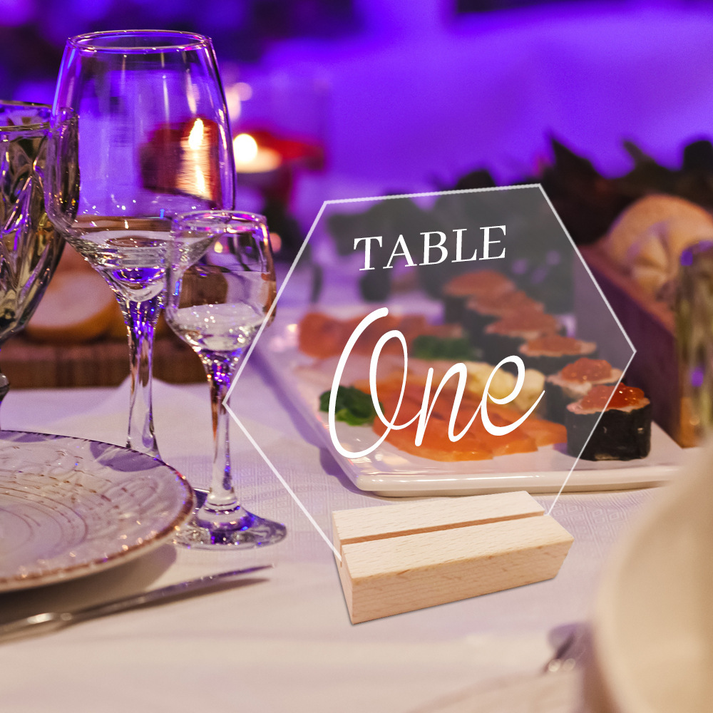 Кросс-бодерная стерео прозрачная акриловая свадебная табличка с номером стола, табличка для места, декор стола DIY с зеркалом