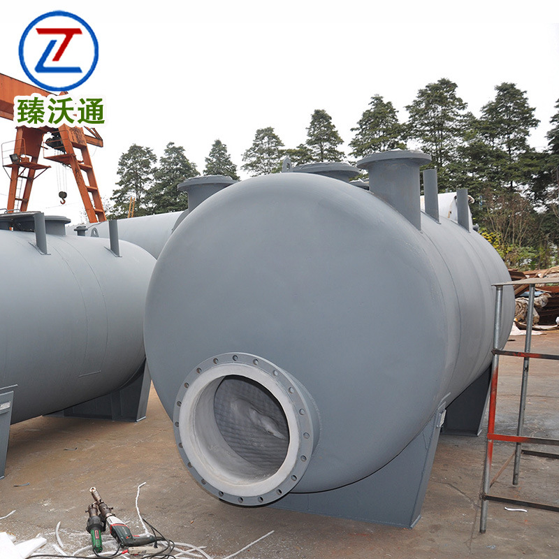 Sulfuric acid hydrochloric acid storage and transportation equipment lining PTFE storage tank specifications complete high strength acid and alkali resistant factory direct sales