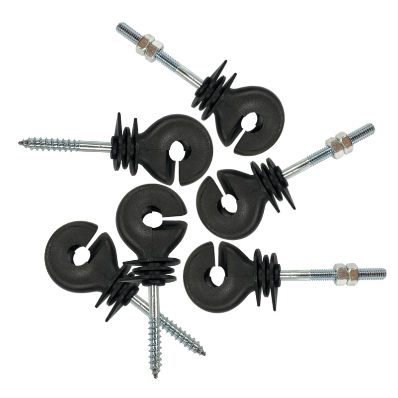 Pulse electronic fence system self-tapping anti-rust durable insulator buckle animal husbandry pasture power grid accessories