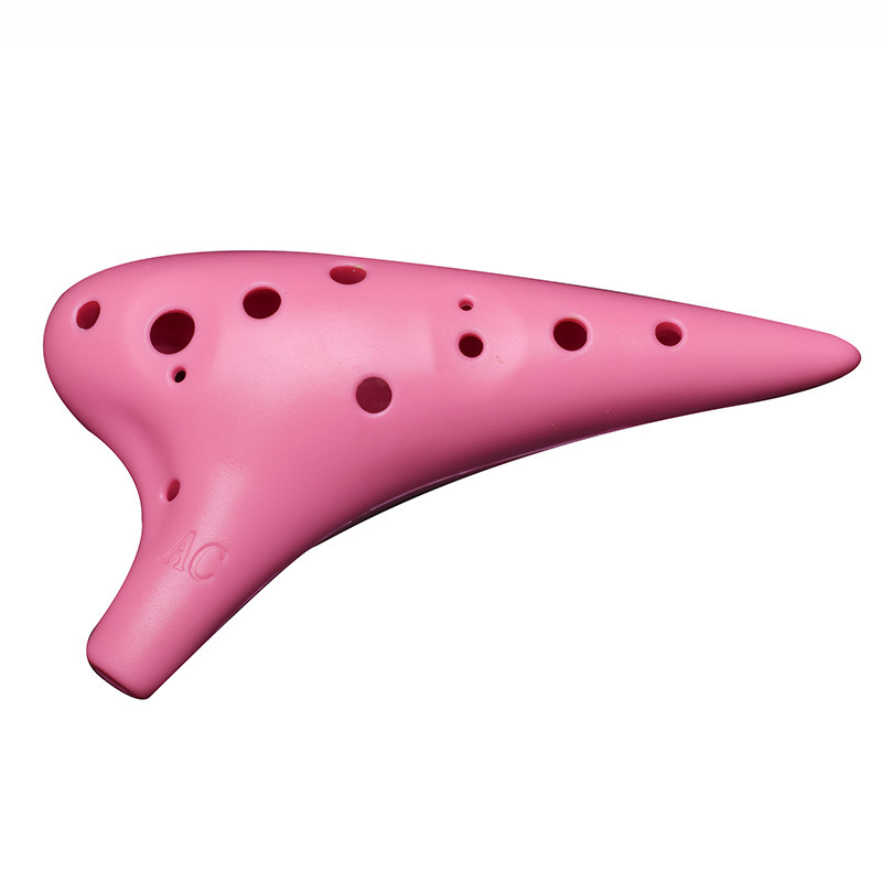 Resin Ocarina 12-hole Alto C tuning 12-hole AC plastic adult children beginner Ocarina entry musical instrument foreign trade
