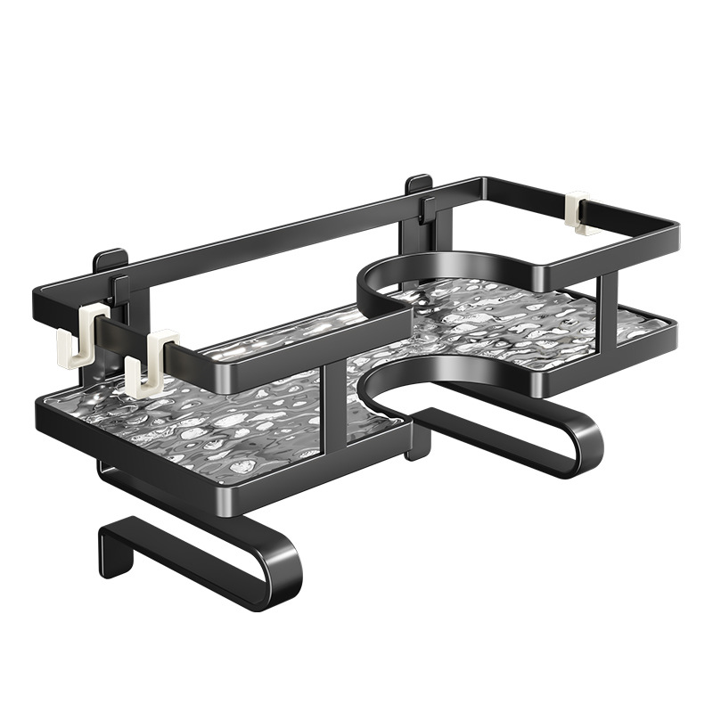 Toilet Top Rack Household Toilet Storage Rack Wall-Mounted Non-Punch Washing Room Toilet Storage Rack