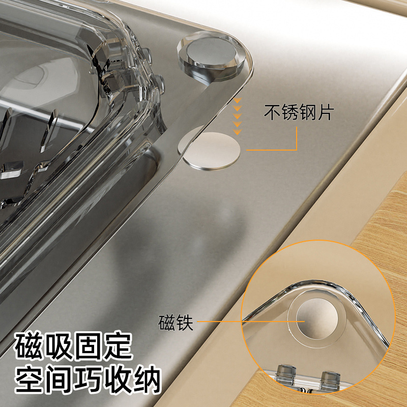 Magnetic Drainage Triangle Kitchen Sink Filter Household Residue Food Residue Leftovers Kitchen Waste Storage Rack