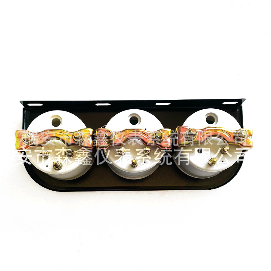 Car Modification Instrument Panel Water Temperature Gauge Oil Temperature Gauge Oil Pressure Gauge Triple Gauge 2 Inch 52mm Black Background Black Cover Blue Shell Manufacturer