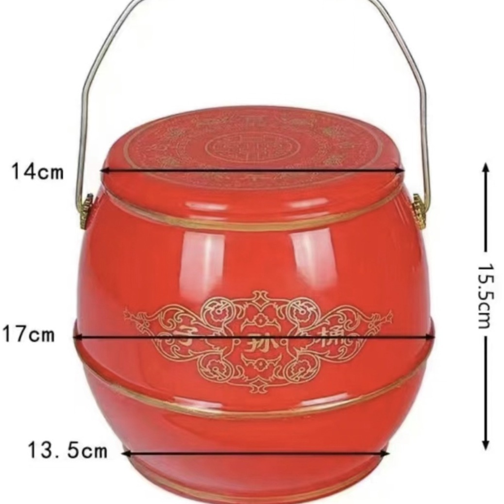 Wholesale Wedding Large Sonbao Bucket Century-old Haohe Wedding Son Bucket Plastic Bride Dowry Spittoon Toilet
