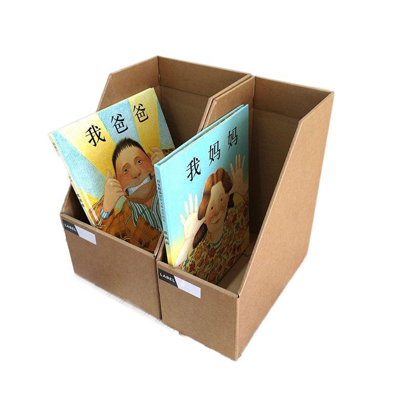 Book Folder Desktop Storage Box Paper Bookshelf Office Stationery Student Creative Simple Book Stand Box Organizer