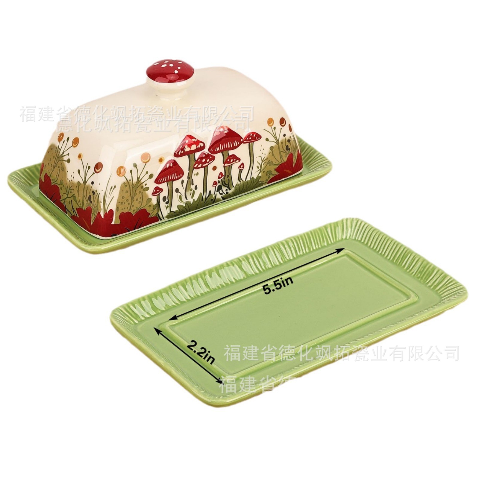 Популярная креативная керамическая тарелка для масла, кухонная коробка для хранения сыра с крышкой, контейнер для масла