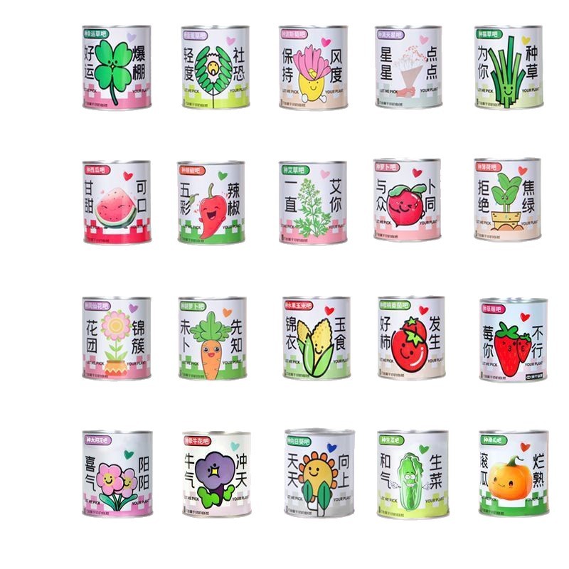 Office Green Plant Small Potted Magic Plant Indoor Mini Desktop Children's Canned Emotional Stability Blind Box