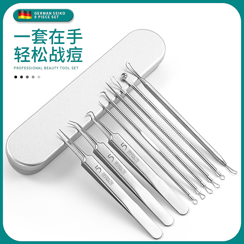 Manufacturer's In-Stock Stainless Steel Acne Needle, Acne Clip, Cell Clip, Blackhead Clip, Pimple Needle Set, Acne Removal Tweezers