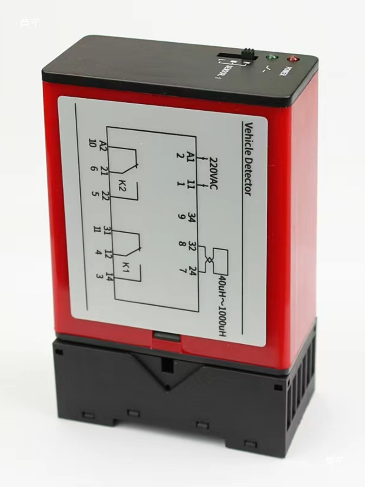 Vehicle Detector Geomagnetic Loop Barrier Parking Lot Detector Red Dc24V Single Channel Ground Sensor Vehicle Detector