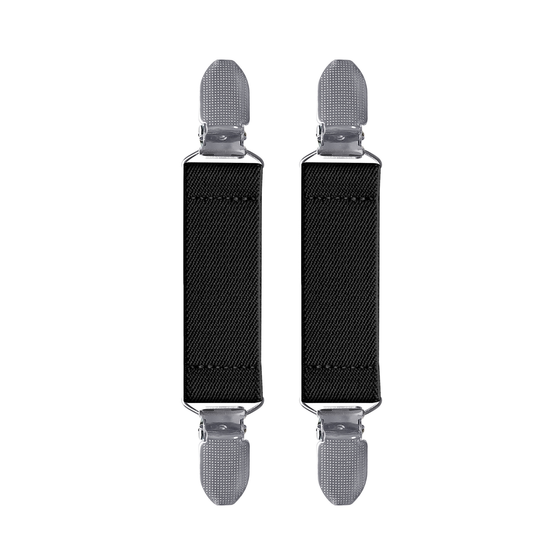 Cross-border supply of boys and girls gloves non-slip belt children elastic glove clip polyester silk material spot