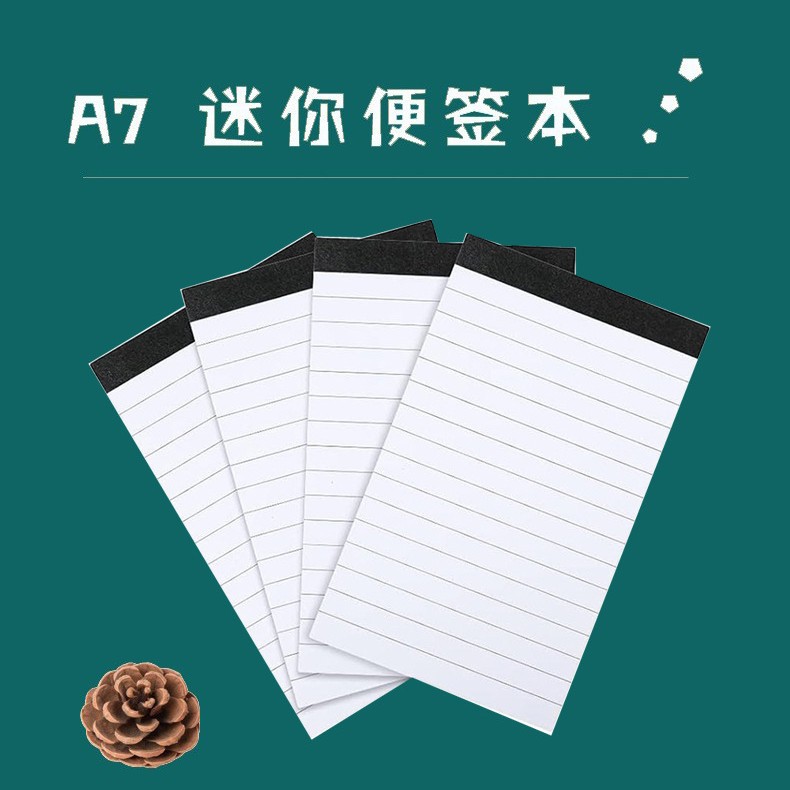 Мини-блокнот A7 с наклейками, горизонтальная линия, список задач, кастомный логотип,tearable, фото-дневник, мягкая обложка, стикер