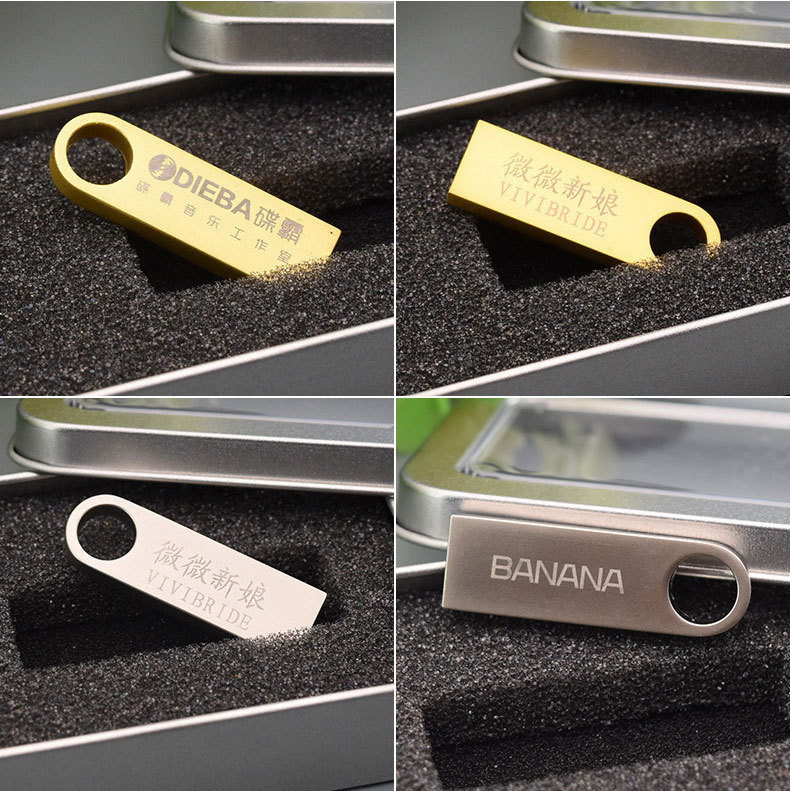 USB Flash Drive 64g Wholesale 32g Engraved Logo Exhibition Gifts Bidding Metal Car USB Flash Drive Custom 16g High-Speed USB Flash Drive