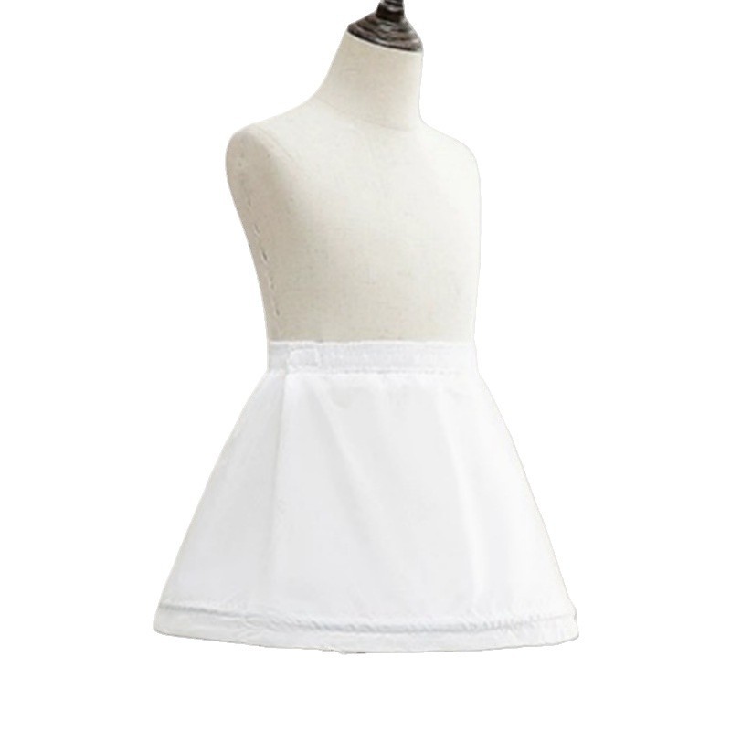 Flower Girl 30cm Children's Princess Skirt Short Pontiums Girl's Cullomi Skirt Wedding Dress Pontiums Lining Adjustable Canopy