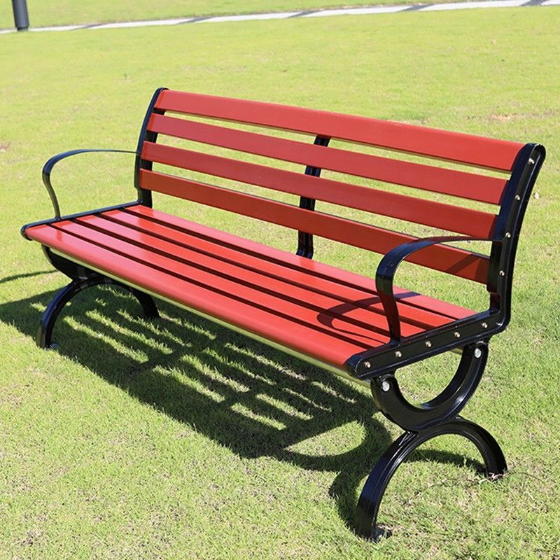 Park Chair Outdoor Bench Zinc Alloy Outdoor Bench Courtyard Leisure Seat Anti-Corrosion Chair Backrest Waterproof Sun Protection