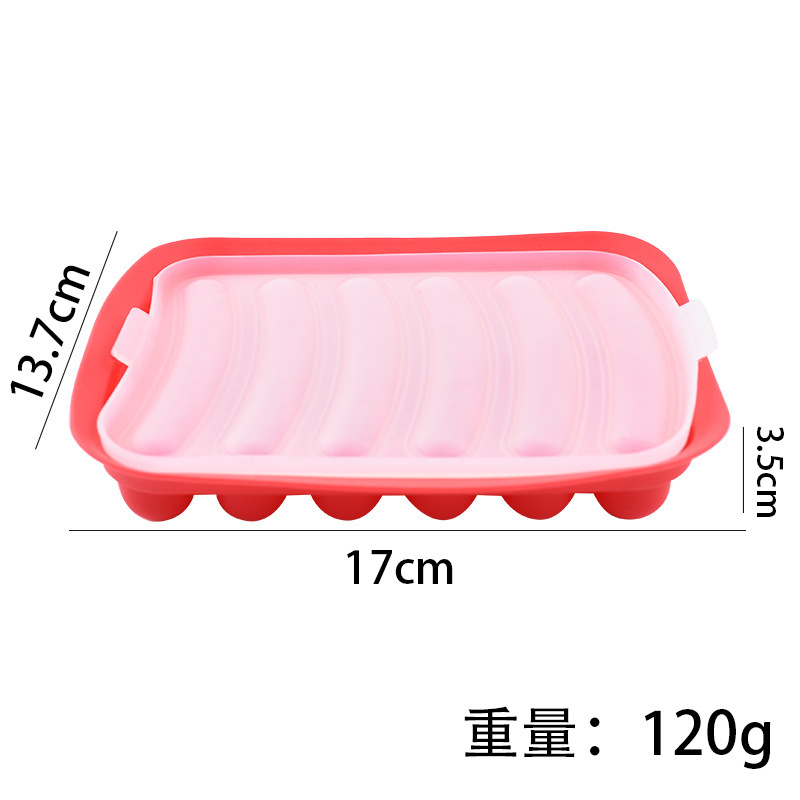 Food Grade Silicone Sausage Mold Baby's Homemade Children's Steamed Sausage Baby's Household Supplementary Food Mold Ham Sausage