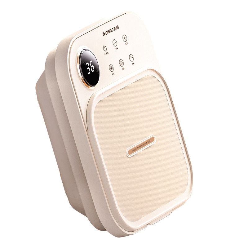 Chigo Foldable Foot Bath Bucket Fully Automatic Massage Foot Bath Appliance Fully Automatic Heating Constant Temperature Foot Bath Bucket