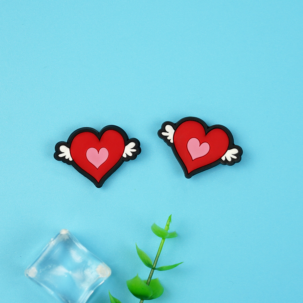 Фабрика, специализирующаяся на креативных наклейках в форме сердца для холодильника, офисные милые наклейки для компьютера, аксессуары