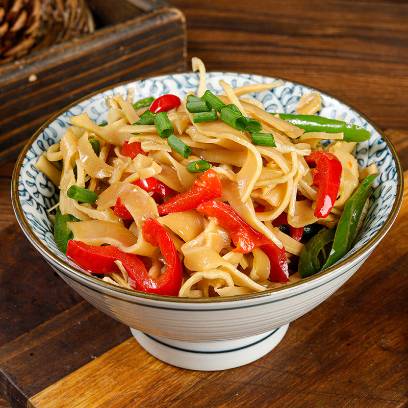 Star Volcano Man Shredded Bamboo Shoots Glutinous Rice Bamboo Shoots Tender Bamboo Shoot Tips Fresh Clear Water Shredded Bamboo Shoots No Soaking Wet Bamboo Shoots 500g Grilled Bamboo Shoots