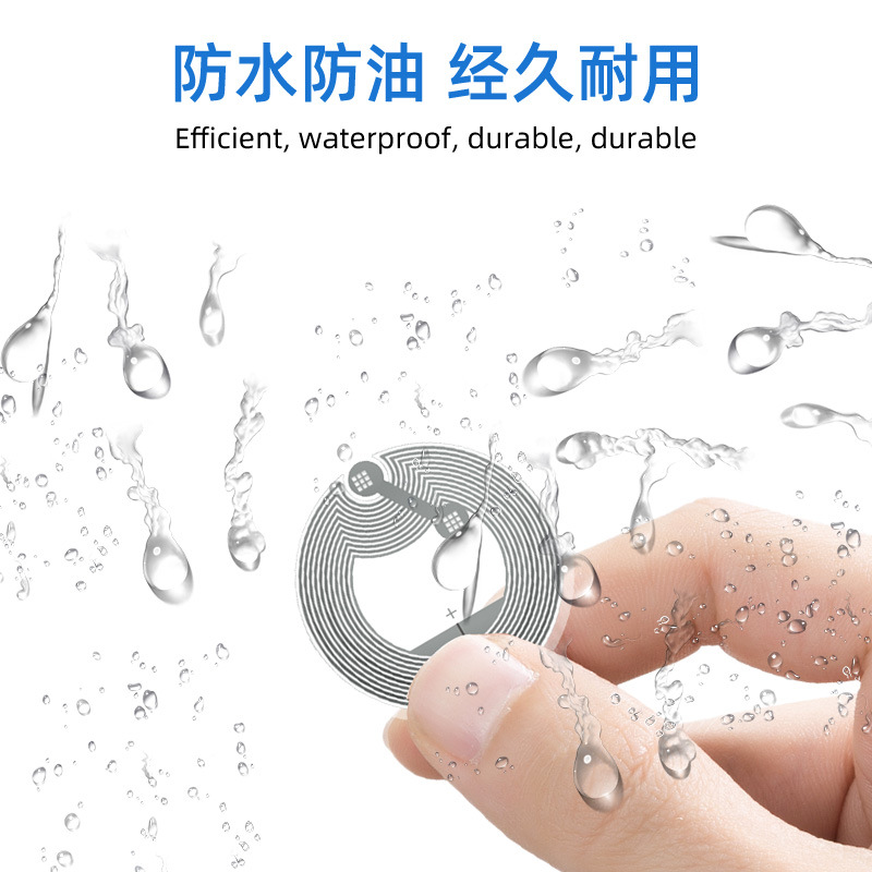 nfc chip paste wet label Ntag213 white label wet inlay music wall 215 anti-counterfeiting sticker rfid electronic chip