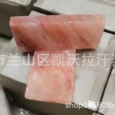 Himalayan Salt Bricks Are Used in Steam Rooms to Build Walls and Create Salt House Shapes, Using Himalayan Crystal Salt Bricks for Heat Therapy