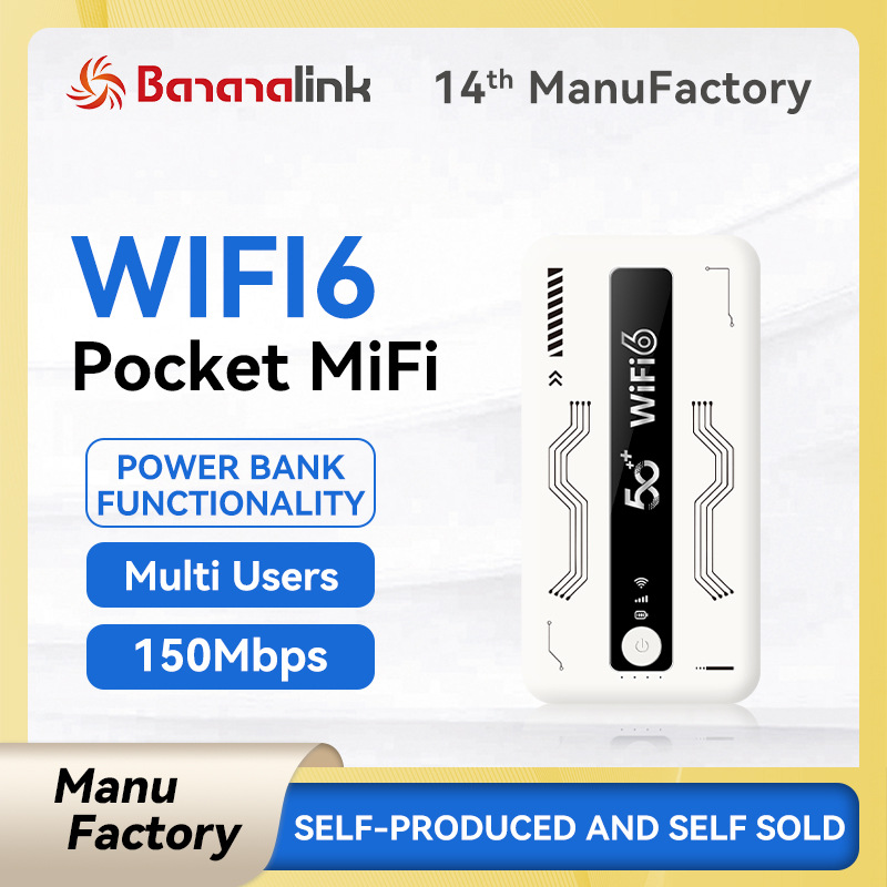 Кросс-бордерный 4g пауэрбанк Wifi6 для Юго-Восточной Азии 10 000 Mah с возможностью вставки карты 5V2A для наружного использования