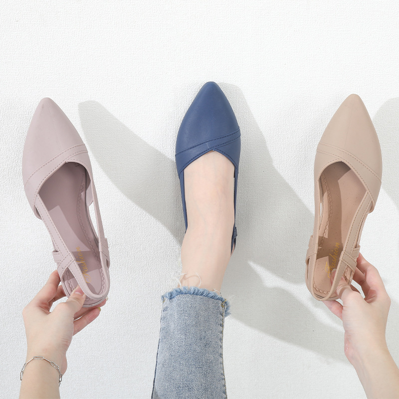 Women's Summer Wedge Sandals for Students Fairy Style Outwear Fashion All-match Trendy Lady Style Korean Style Internet Celebrity Pointed Toe Sandals