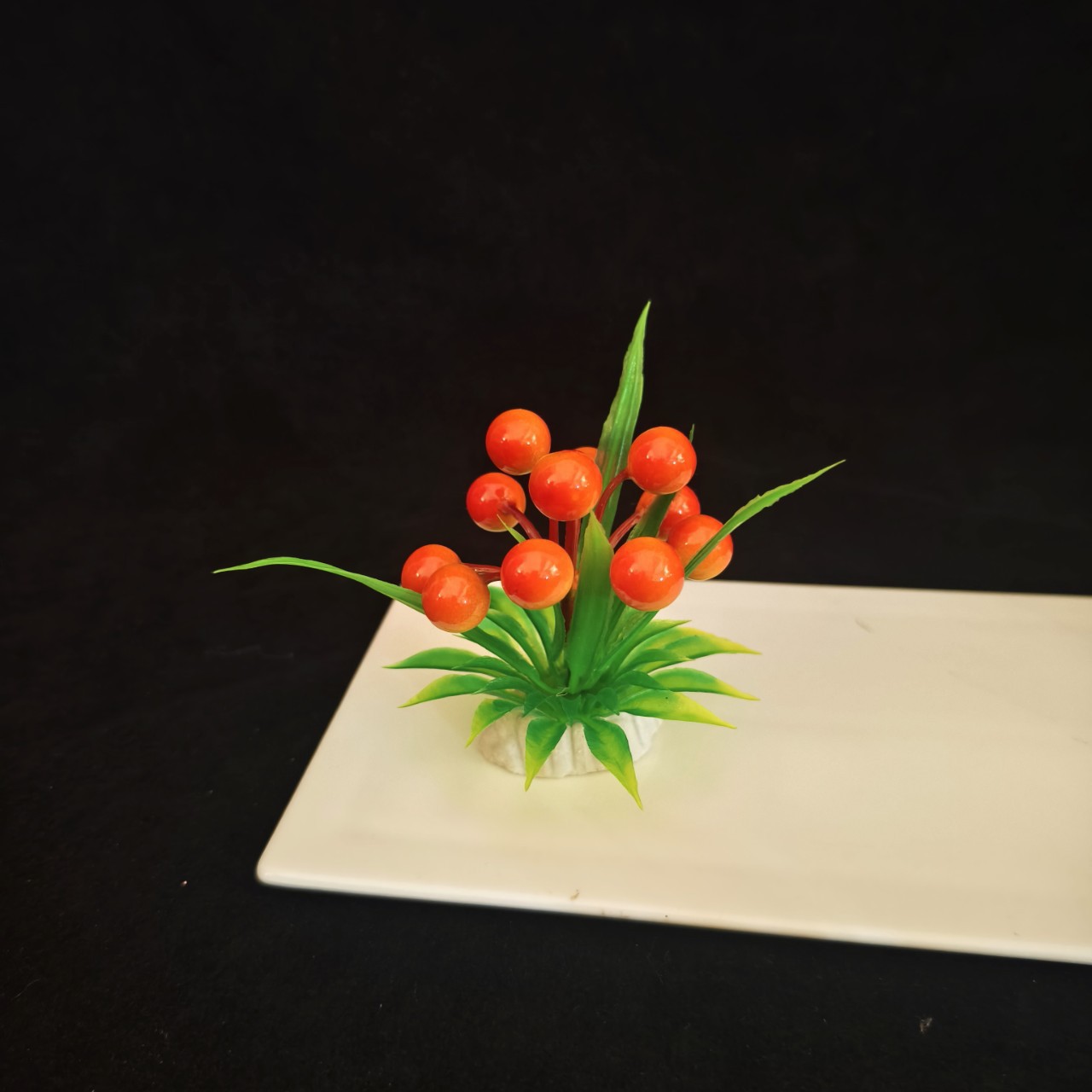 Factory direct display plate flower hotel catering kitchen plate cold dish ornament sashimi cold dish decoration plastic fake flower