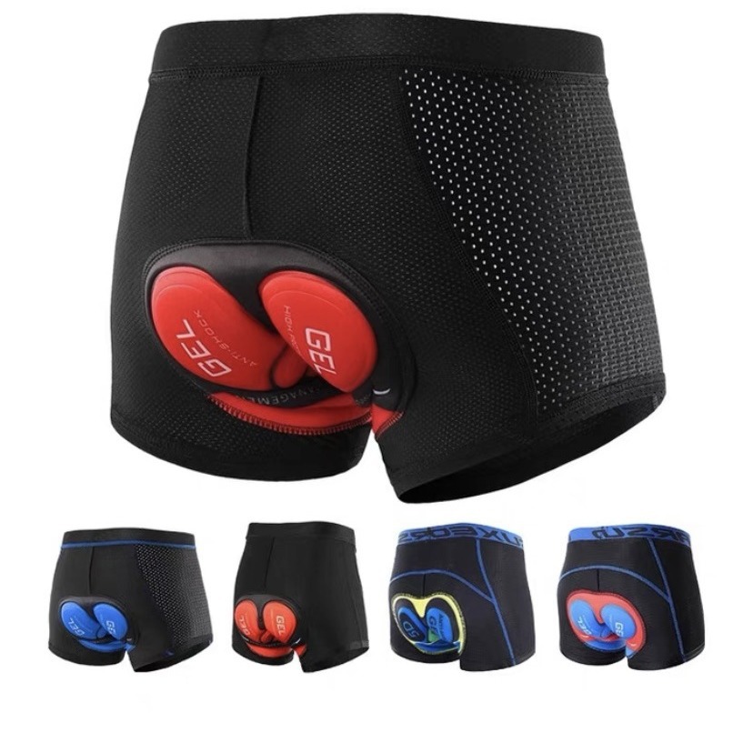 Cycling Underwear Summer Men's and Women's Outer Wear Shock-Absorbing Silicone Cycling Pants Mountain Road Bike Equipment Seat Cushion