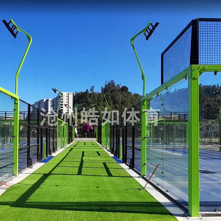 Export Indonesian Panel Tennis Court Padel Panel Tennis Court Kdk Curved Grass Panel Tennis Court Lawn