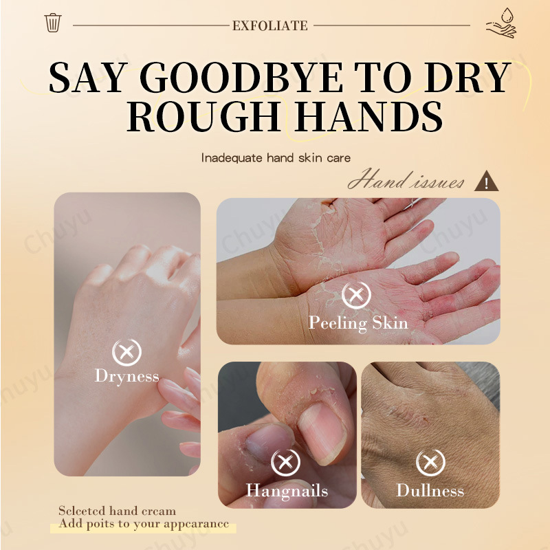 Manufacturer's Five-Piece Hand Care Set, Whitening, Exfoliating, Moisturizing, Beauty Salon Hand Mask, Sugar Scrub, Hand Cream