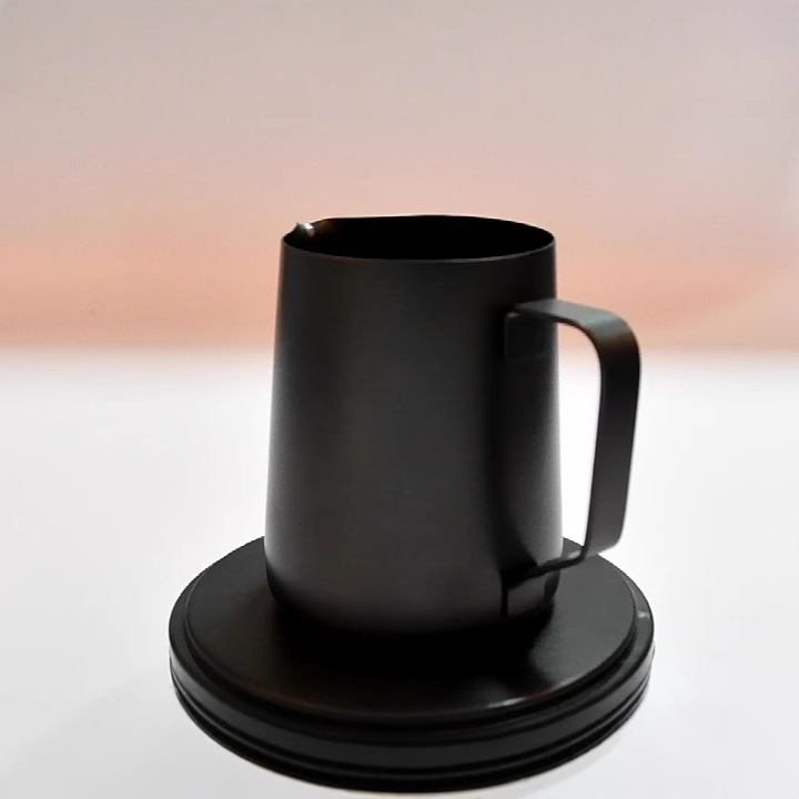 Teflon non-stick cylinder coffee flower cylinder milk foam cylinder stainless steel new manufacturers can customize the color