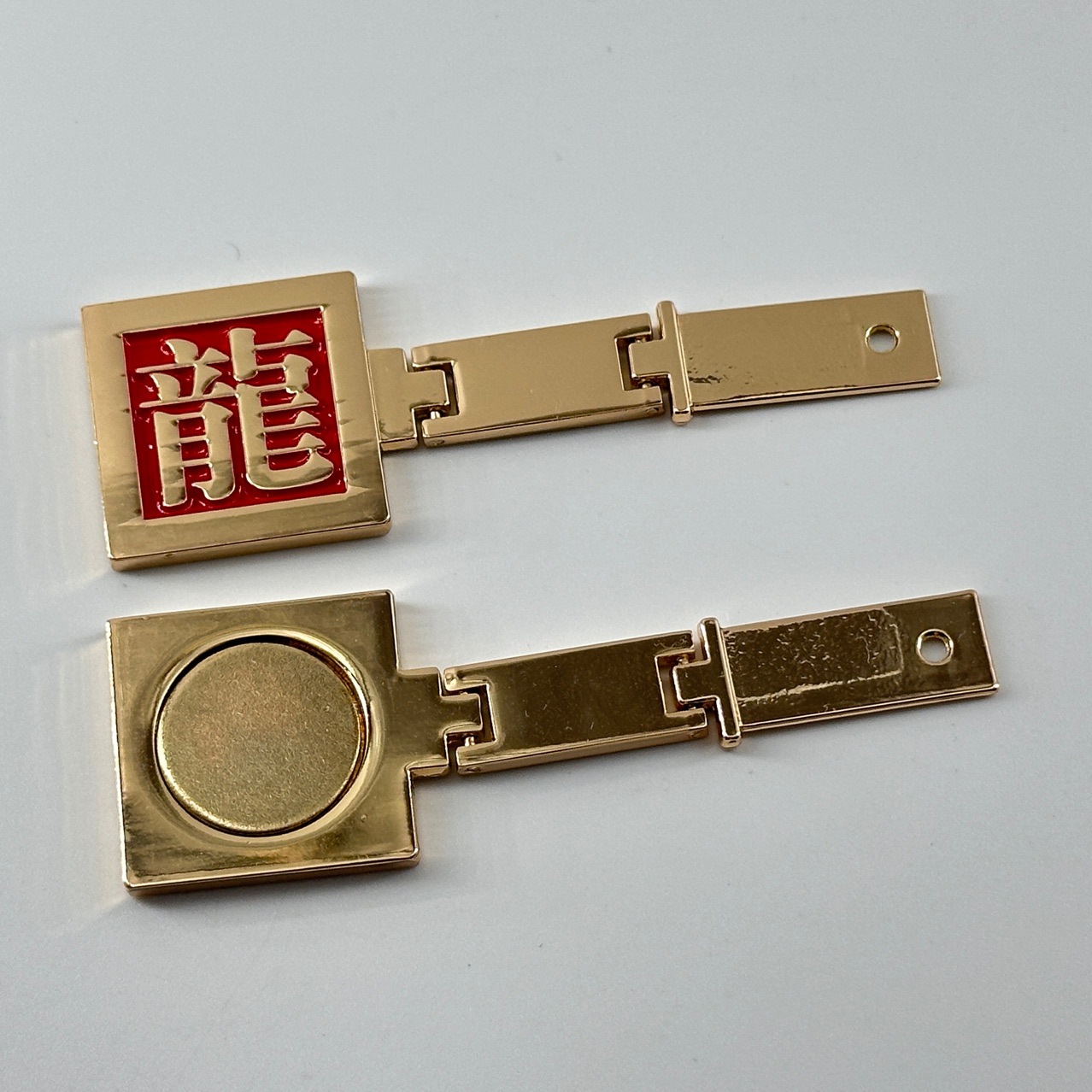 Notebook Metal Buckle Notebook Three-Section Movable Buckle Dragon Pattern Notebook Buckle Colorful Dripping Process