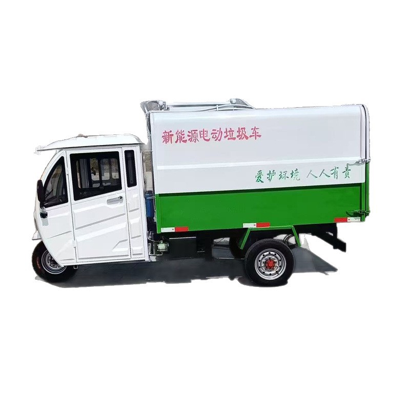 Electric Four-Wheel Sorting Trash Truck with Hydraulic Lift Tailgate for Waste Collection and Sanitation in Residential Areas and Streets