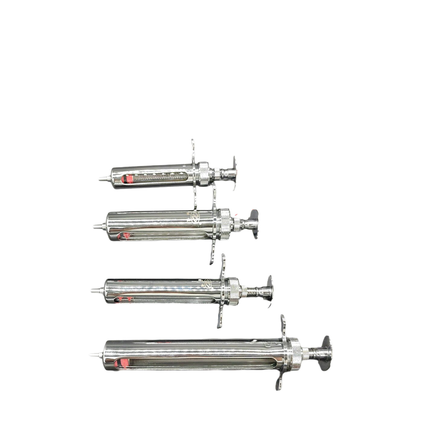 Stainless Steel Syringe Veterinary Metal Syringe Pig Cattle Sheep Syringe Veterinary Syringe