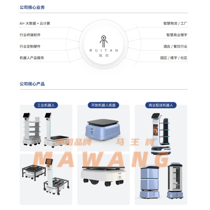 Wamang-Agv Industrial Commercial Intelligent Distribution Robot Ax6112 Efficient Flexible Accurate Convenient Stacking