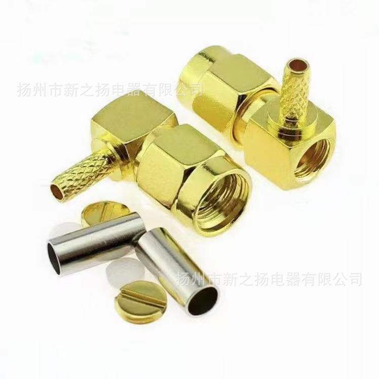 Factory Direct Supply Sma-Jw-1.5 90-Degree Right-Angle Male-To-Male Connector for Rg174/Rg316 Cable with Large Quantity Discount