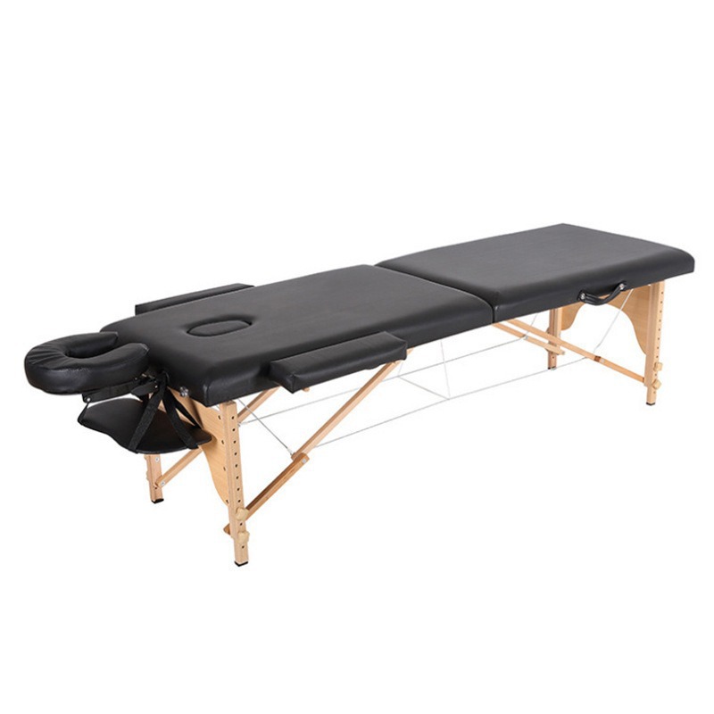 New Folding Solid Beech Wood spa Massage Bed Massage Beauty Tattoo Bed Simple Portable Tattoo Bed