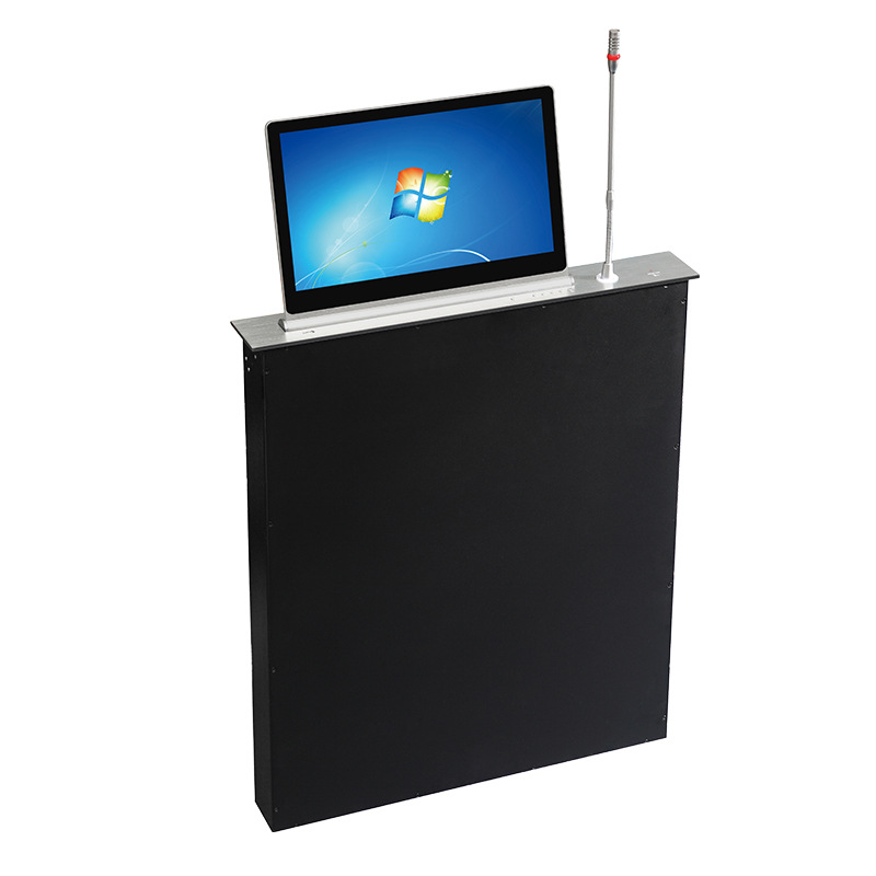 Junnan Paperless Conference System LCD Screen Lifter Office Desktop Flip Display Terminal Intelligent Conference
