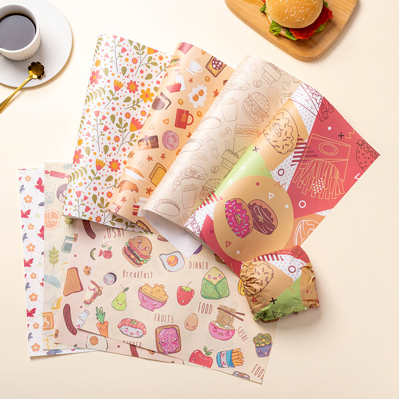 Tray Paper Disposable Dinner Plate Paper a Pack of 900 Hamburger Placemat Paper Oil-Proof Food Baking Paper