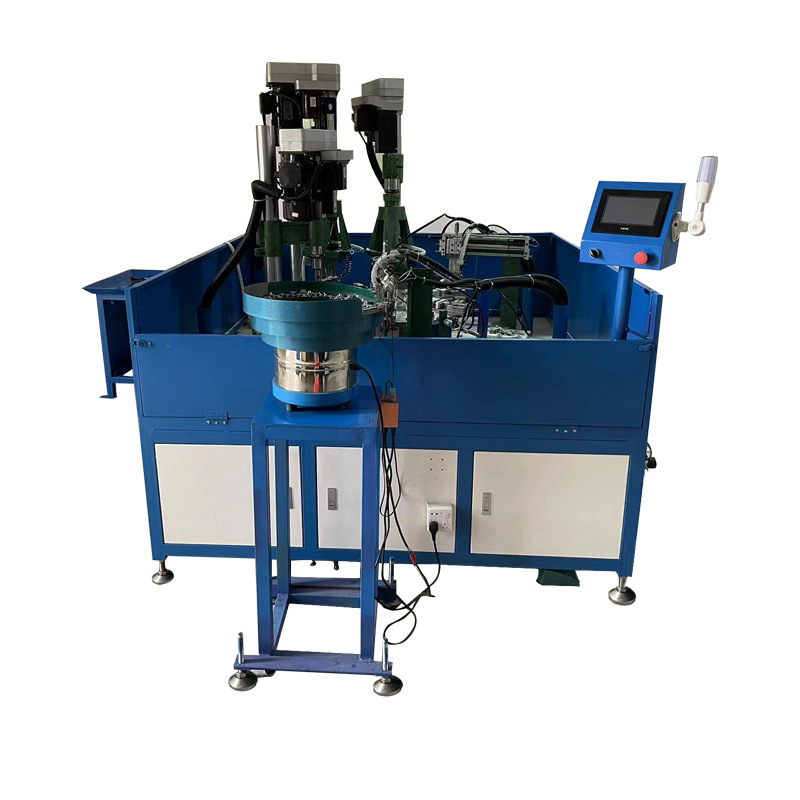 Automatic drilling tapping Chamfering machine six-station turntable drilling tapping machine thread processing CNC Machine