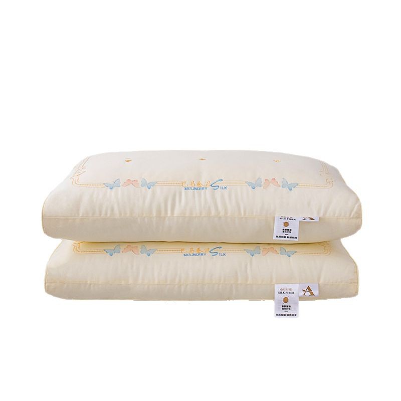 Class a Pure Cotton Soft Silk Pillow Pillow Core to Protect Cervical Spine and Help Sleep a Pair of Household Pure Cotton Pillows Wholesale