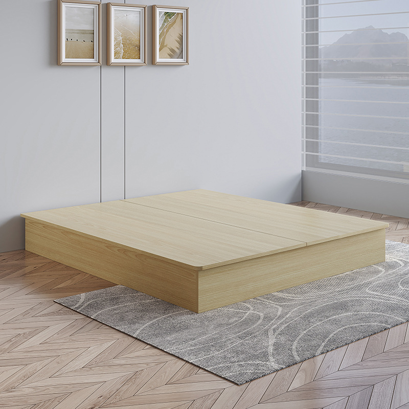 Hotel Special Bed Box Bed Frame Single Apartment No Bedside Bed Homestay Hotel Furniture Standard Room Full Set Source Factory